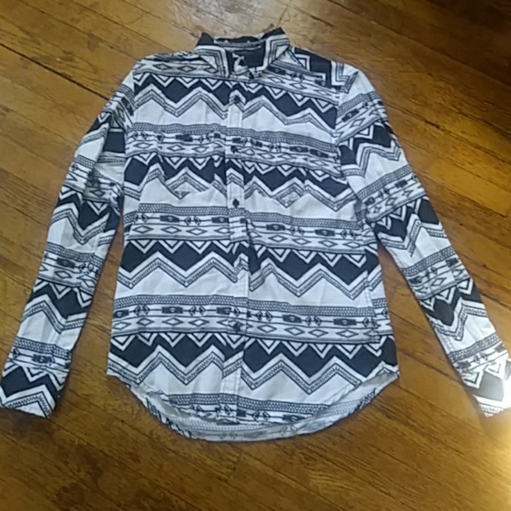 Urban Outfitters Printed Button Down Shirt